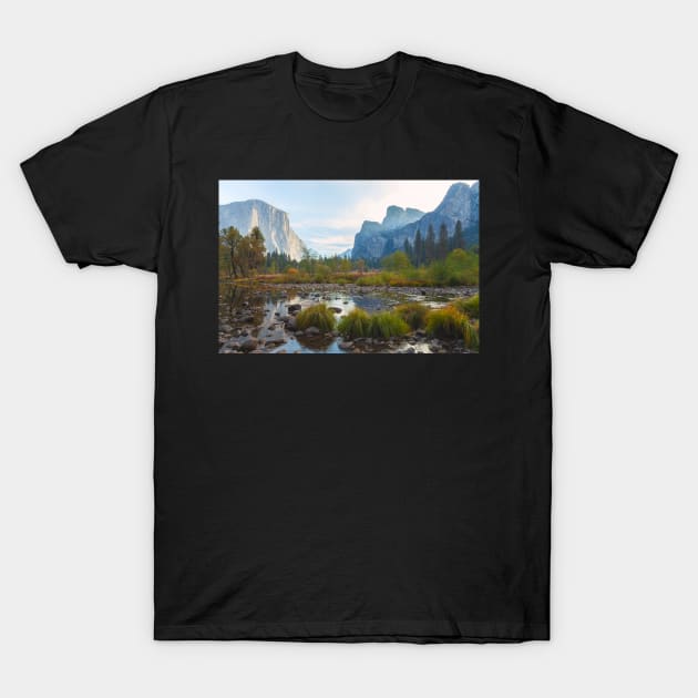 Valley Morning T-Shirt by jvnimages